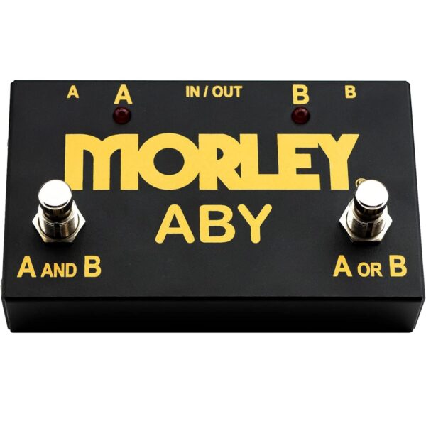 MORLEY ABY-G GOLD ABY SWITCHER SELECTOR COMBINER PER CHITARRE STRUMENTI AMPLIFICATORI A/B/Y