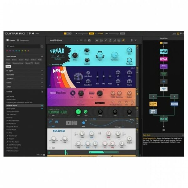 NATIVE INSTRUMENTS GUITAR RIG 7 PRO SOFTWARE MODELLAZIONE AMPLIFICATORI EFFETTI CHITARRA/BASSO