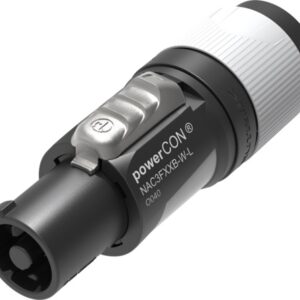 NEUTRIK NAC3FXXB-W-L CONNETTORE POWERCON OUT DI USCITA BLOCCABILE PER CAVO DI RETE IN CA