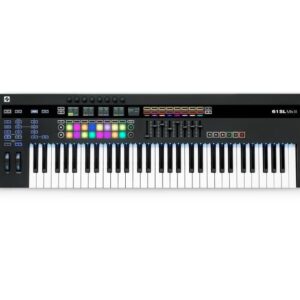 NOVATION 61SL MKIII TASTIERA CONTROLLER MIDI USB 61 TASTI SEMIPESATI + 16 PAD + 8 FADER + 8 ENCODER