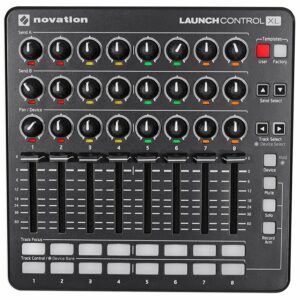 NOVATION LAUNCH CONTROL XL MKII SUPERFICIE DI CONTROLLO 24 MANOPOLE 8 FADER PER ABLETON LIVE