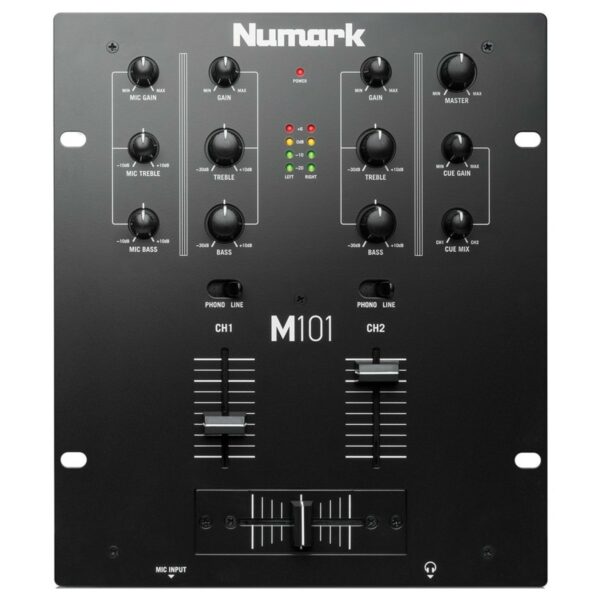 NUMARK M101 BLACK MIXER 2 CANALI PER DJ LINE + PHONO