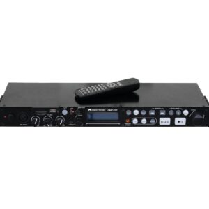 OMNITRONIC DMP-102 LETTORE USB-SD A RACK 1 UNITA’ + INGRESSO MICROFONO XLR