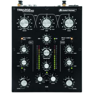OMNITRONIC TRM202 MK3 MIXER ROTATIVO 2 CANALI PER DJ 2 CANALI