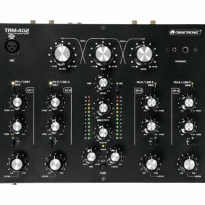 OMNITRONIC TRM402 MIXER ROTATIVO ANALOGICO 4 CANALI PER DJ