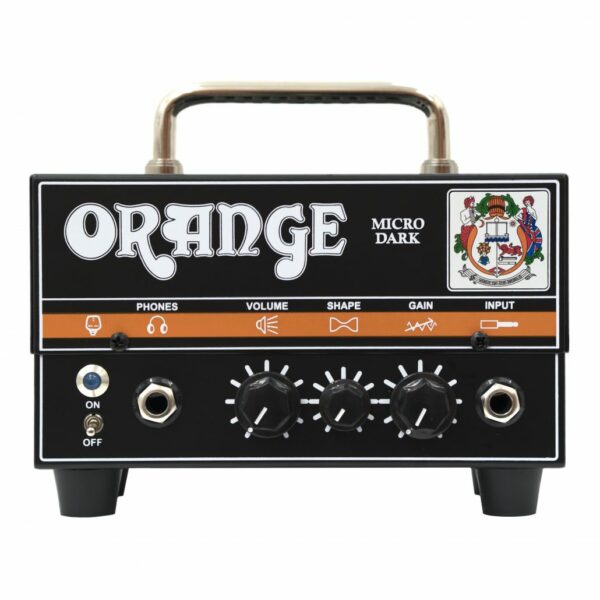 ORANGE MT20 MICRO DARK MINI HEAD AMPLIFICATORE COMPATTO PER CHITARRA 20W + PREAMPLIFICATORE VALVOLARE COLORE NERO