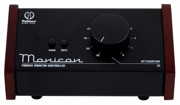 PALMER MONICON CONTROLLO VOLUME PASSIVO MONITOR 2 XLR IN 2 XLR OUT IN LEGNO E METALLO