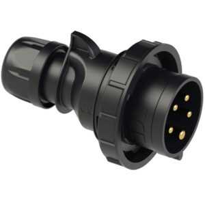 PCE-0252-6X SPINA CEE 32A 5P (3P+N+T) 400V IP67 5 POLI MASCHIO SHARK BLACK