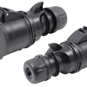 PCE-225-6XS PRESA CEE 32A 5P (3P+N+T) 415V IP44 5 POLI FEMMINA NERA MIDNIGHT SERIE BLACK SOCKET