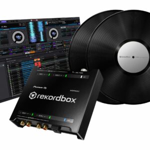 PIONEER INTERFACE 2 INTERFACCIA AUDIO PER DJ CON REKORDBOX DJ E REKORDBOX DVS + 2 VINILI DI CONTROLLO TIME CODE RB-VS1-K