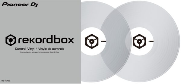 PIONEER RB-VD1-CL COPPIA DI VINILI DI CONTROLLO PER REKORDBOX TRASPARENTI