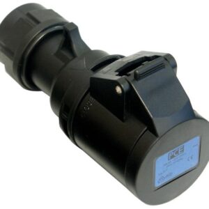 PCE-213-6X PRESA CEE 16A 3P (1P+N+T) 230V IP44 3POLI FEMMINA NERA MIDNIGHT SERIE BLACK SOCKET
