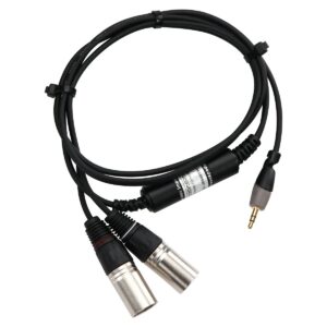 PRONOMIC ANE10-1.5JX CAVO CON ELIMINATORE DI RUMORE DA MINI JACK STEREO 3.5MM A 2 X XLR MASCHI