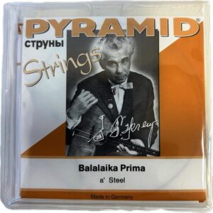 PYRAMID N679/3 MUTA DI 3 CORDE PER PRIM BALALAIKA PRIMA SOPRANO SCALA 44CM MI NYLON LA ACCIAIO