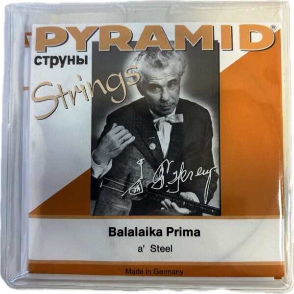PYRAMID N679/3 MUTA DI 3 CORDE PER PRIM BALALAIKA PRIMA SOPRANO SCALA 44CM MI NYLON LA ACCIAIO