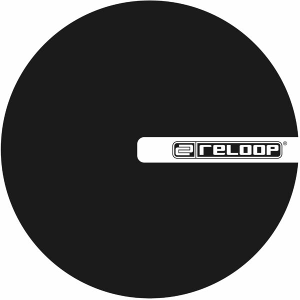 RELOOP SLIPMAT LOGO BLACK PANNO ANTISTATICO PER GIRADISCHI NERO