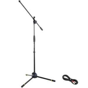 ROADWORX ASTA MICROFONICA A GIRAFFA + CAVO XLR PER MICROFONO DA 10 METRI IN BUNDLE