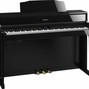 ROLAND HP605 PE POLISHED BLACK PIANOFORTE DIGITALE VERTICALE 88 TASTI NERO LUCIDO