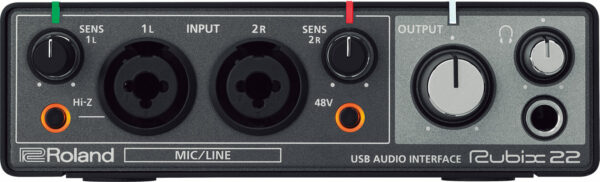 ROLAND RUBIX 22 INTERFACCIA AUDIO AD ALTA RISOLUZIONE 24 BIT 192 KHZ 2 IN 2 OUT PER PC MAC E iPAD