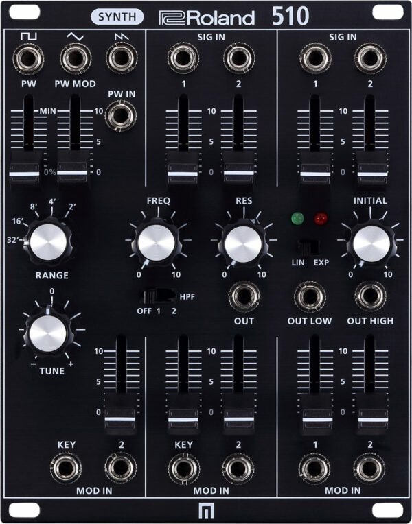 ROLAND SYSTEM 500 510 AIRA SINTETIZZATORE ANALOGICO EURORACK 20HP CON FILTRI VCO, VCF E VCA