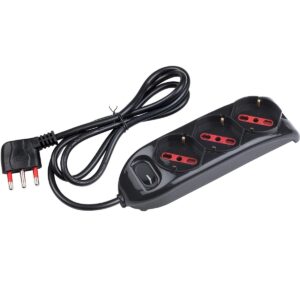 ROSI EMILIA RS94002 MULTIPRESA 3 USCITE SCHUKO+10A+16A INTERRUTTORE LUMINOSO CAVO 1.5MT