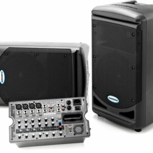 SAMSON EXPEDITION XP308I IMPIANTO PORTATILE CON DOCK I-POD 300 WATT + MIXER ATTIVO 4 CANALI