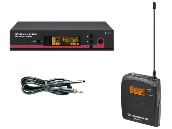 SENNHEISER EW172-G3 KIT WIRELESS PROFESSIONALE PER CHITARRA E BASSO UHF + CAVO STRUMENTO