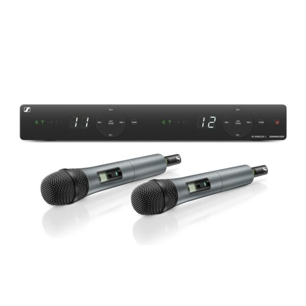 SENNHEISER XSW 1 825 E DUAL VOCAL SET MICROFONI + RICEVITORE SISTEMA WIRELESS BANDA E