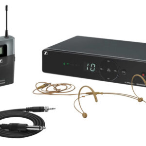 SENNHEISER XSW 1-CI1-A SPECIAL HEADST SISTEMA WIRELESS PER CHITARRA E STRUMENTI ELETTRICI UHF 548 – 572 MHz + ARCHETTO COLOR CARNE