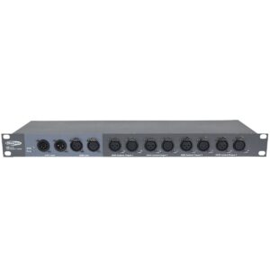 SHOWTEC DB-1-4 SPLITTER E BOOSTER DMX 4 CANALI XLR 3-5 POLI 1 UNITA’ RACK