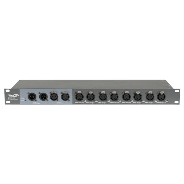 SHOWTEC DB-1-8 SPLITTER E BOOSTER DMX 8 CANALI 1 UNITA' RACK