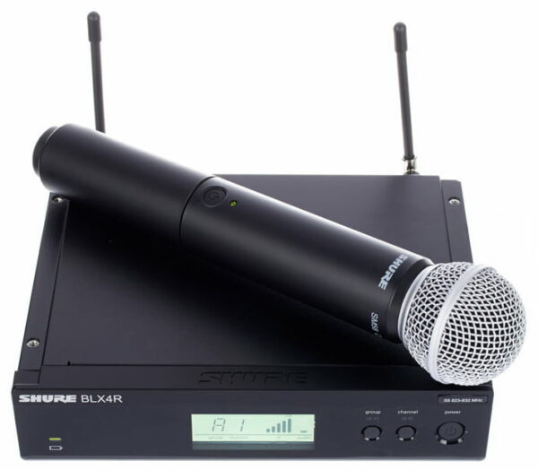SHURE BLX24RE/SM58 PALMARE RADIOMICROFONO ANALOGICO PER VOCE MONTABILE A RACK