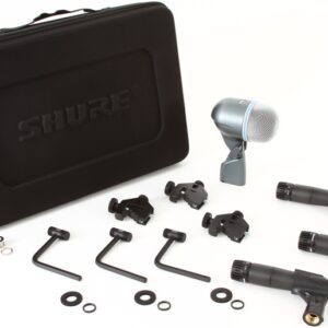 SHURE DMK 57-52 KIT MICROFONI PER BATTERIA COMPOSTO DA 3 SM 57 + 1 BETA 52 + 3 SUPPORTI MONTAGGIO A56D
