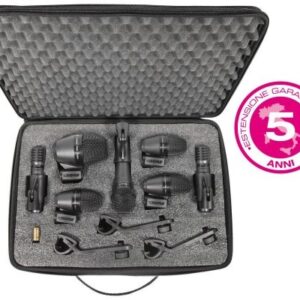 SHURE PGA DRUMKIT 7 DRUM SET 7 MICROFONI PER BATTERIA GARANZIA 5 ANNI 1 PGA57 + 3 PGA56 + 1 PGA52 + 2 PGA81 – GARANZIA ESTENDIBILE 5 ANNI –