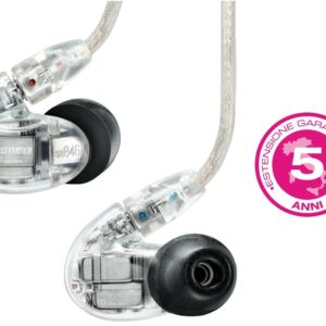 SHURE SE846 CLE AURICOLARI AD ISOLAMENTO SONORO QUATTRO DRIVER TRE VIE – GARANZIA ESTENDIBILE 5 ANNI –