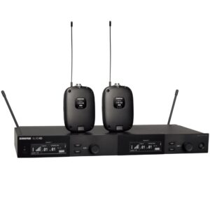 SHURE SLXD14DE J53 SISTEMA WIRELESS DOPPIO PER CHITARRA E BASSO O ARCHETTI CON 2 TRASMETTITORI BODYPACK