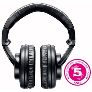 SHURE SRH 840 CUFFIA STUDIO MONITOR CHIUSA DRIVER 40MM 102 DB SPL + CAVO STACCABILE + BORSA + CUSCINETTI RICAMBIO -GARANZIA ESTENDIBILE A 5 ANNI
