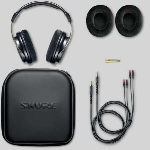 SHURE SRH1840 CUFFIA DINAMICA SEMIAPERTA +CAVO STACCABILE +CAVO EXTRA +CUSTODIA +CUSCINETTI RICAMBIO