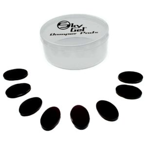 SKY GEL DAMPER PADS ONYX BLACK CONFEZIONE DI 8 SORDINE NERE LAVABILI PER PELLI E PIATTI