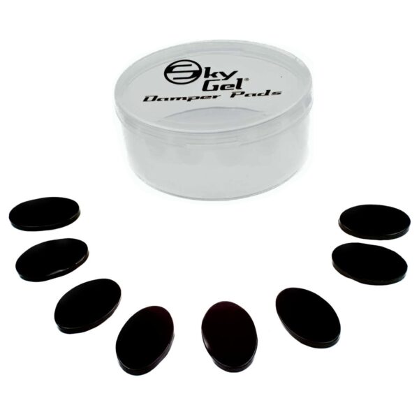 SKY GEL DAMPER PADS ONYX BLACK CONFEZIONE DI 8 SORDINE NERE LAVABILI PER PELLI E PIATTI