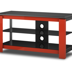 SONOROUS HG1030RD SUPPORTO PER TELEVISORE FINO A 42″ 3 RIPIANI IN VETRO E LEGNO COLORE ROSSO