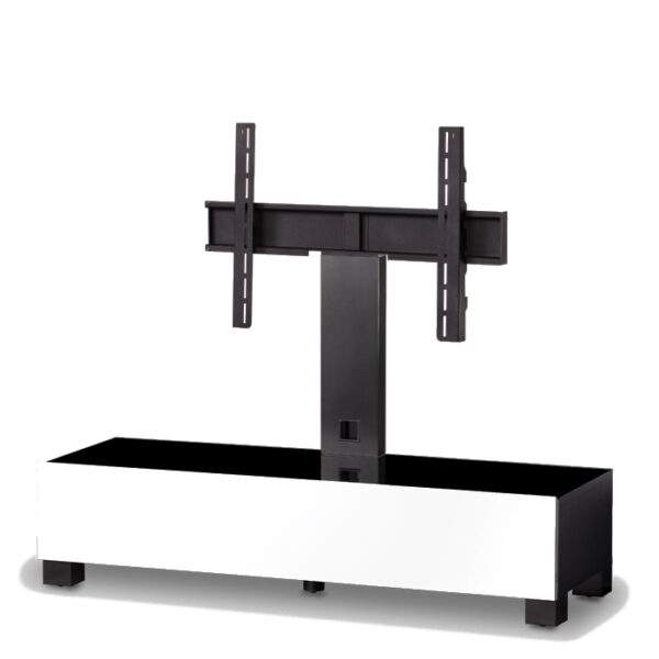 SONOROUS TRN-1130-B-WHT SUPPORTO PER TELEVISORE A COLONNA PER PANNELLI FINO A 55" COLORE NERO E BIANCO