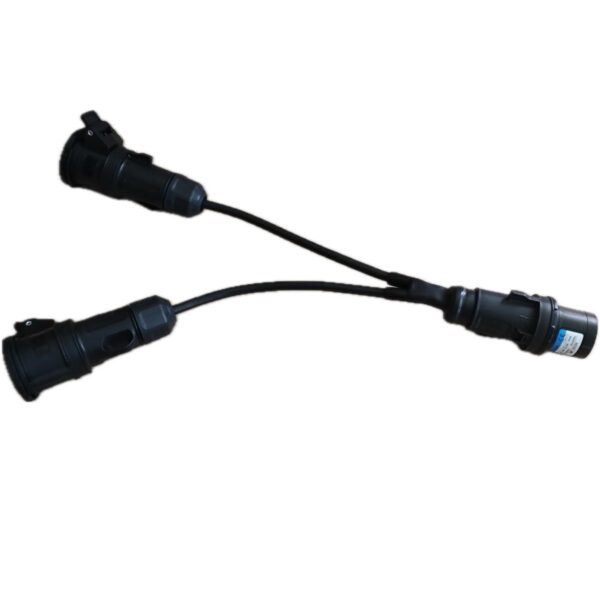 ELGA SPLITTER CEE IP54 CAVO FR2OR3G2,5MMQ SDOPPIO DA SPINA 16A 3 POLI 2P+T A 2 PRESE 16A