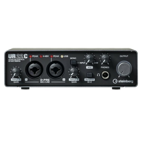 STEINBERG UR22C INTERFACCIA AUDIO USB 3.0 MIDI 2 CANALI CON D-PRE 24BIT 192Khz