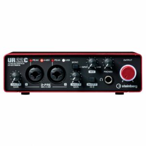 STEINBERG UR22C RED INTERFACCIA AUDIO USB 3.0 MIDI 2 CANALI CON D-PRE 24BIT 192Khz COLORE ROSSO