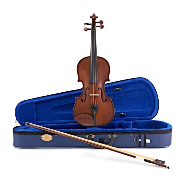 STENTOR VIOLINO STUDENT 1 3/4 TOP TAVOLA ARMONICA ABETE MASSELLO FONDO/FASCE ACERO MASSELLO + CUSTODIA + ARCHETTO
