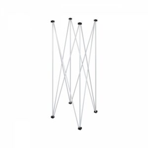 STRUTTURA A RAGNO 50 X 50 CM IN ACCIAIO ANODIZZATO 4 PUNTI DI APPOGGIO ALTEZZA 160 CM