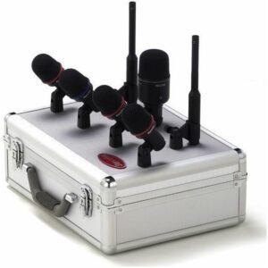 SUPERLUX DRK K5C2 DRUMSET KIT 7 MICROFONI PER BATTERIA VALIGIA IN ALLUMINIO CAVI E CLAMPS