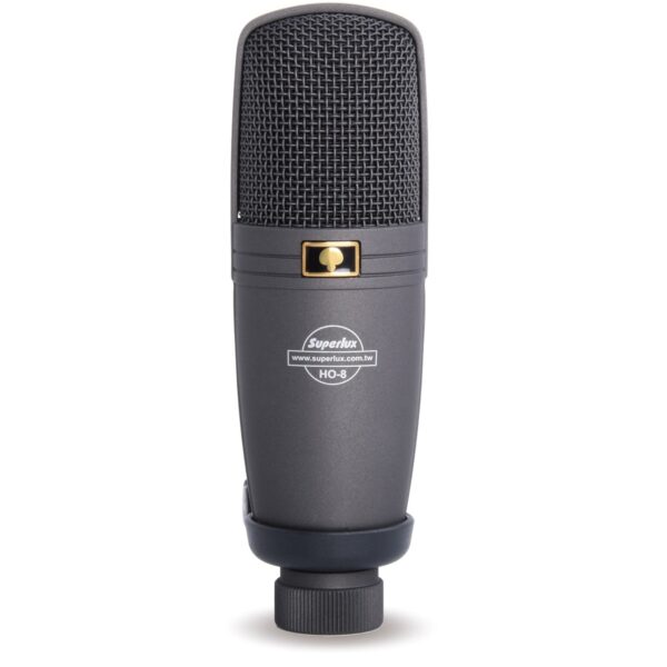SUPERLUX HO8 MICROFONO DA STUDIO A CONDENSATORE LARGO DIAFRAMMA SUPERCARDIOIDE