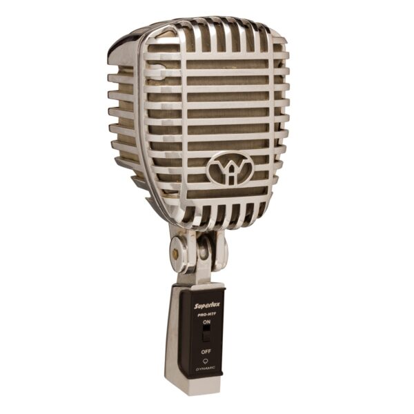 SUPERLUX WH5 MICROFONO DINAMICO CLASSICO VINTAGE CON SUPPORTO DA TAVOLO